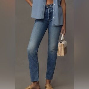 Never worn Mother jeans  style: The Tomcat ankle fray mid-rise straight leg